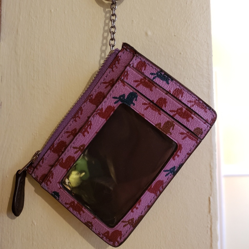 Coach keychain/credit card ID holder